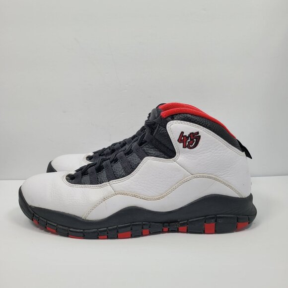 Air Jordan Retro 10 Men's White Black Basketball Sneakers 310805-102 US Size 10 - Picture 2 of 12